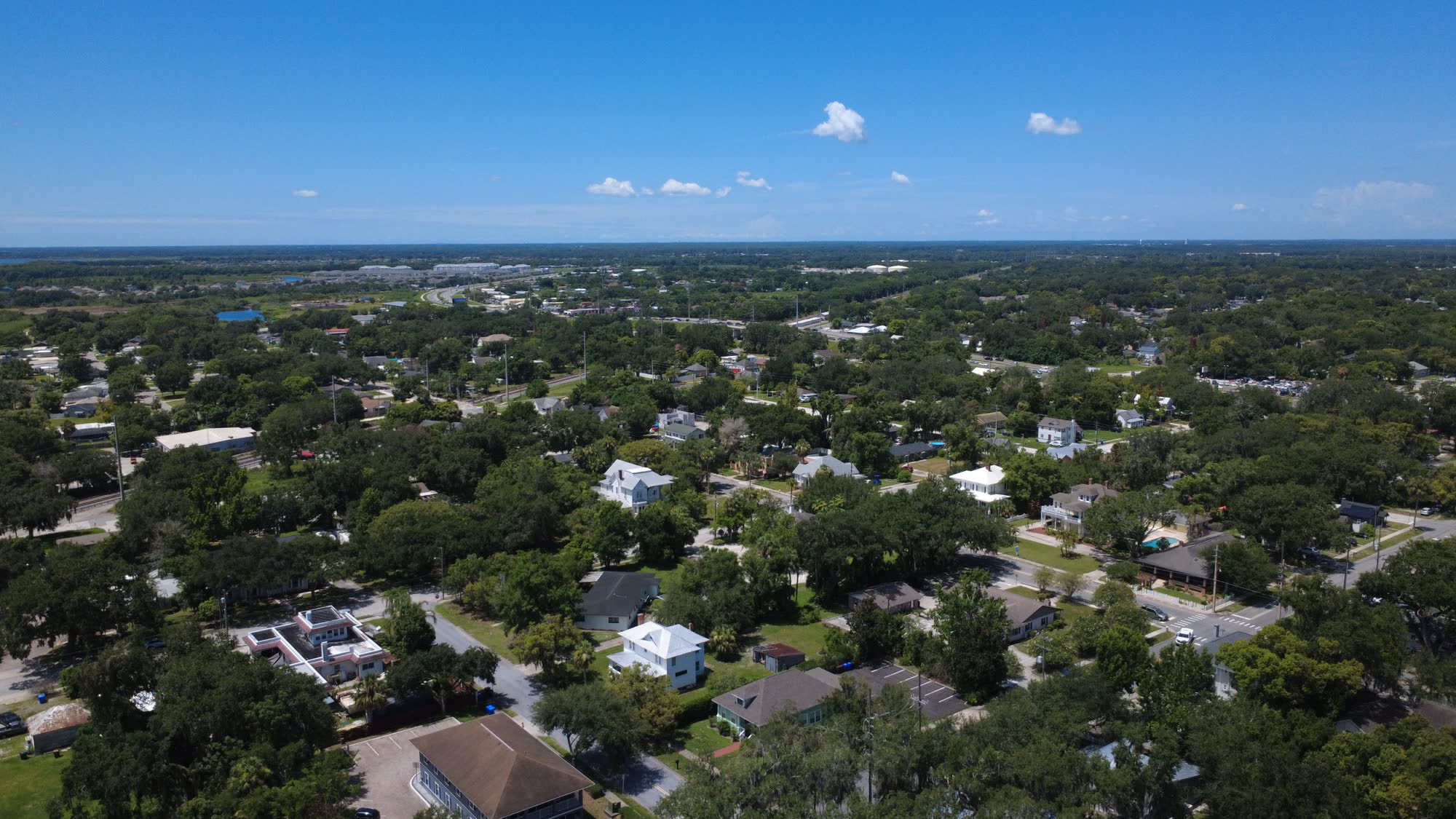 Historic Kissimmee neighborhoods under a canopy of oaks