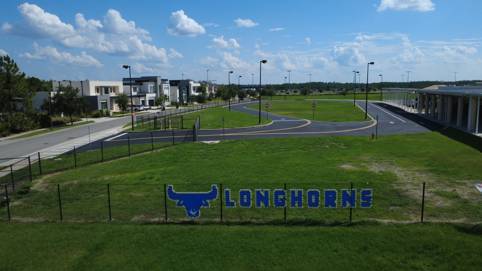 Drone view over Lake Nona, southeast Orlando