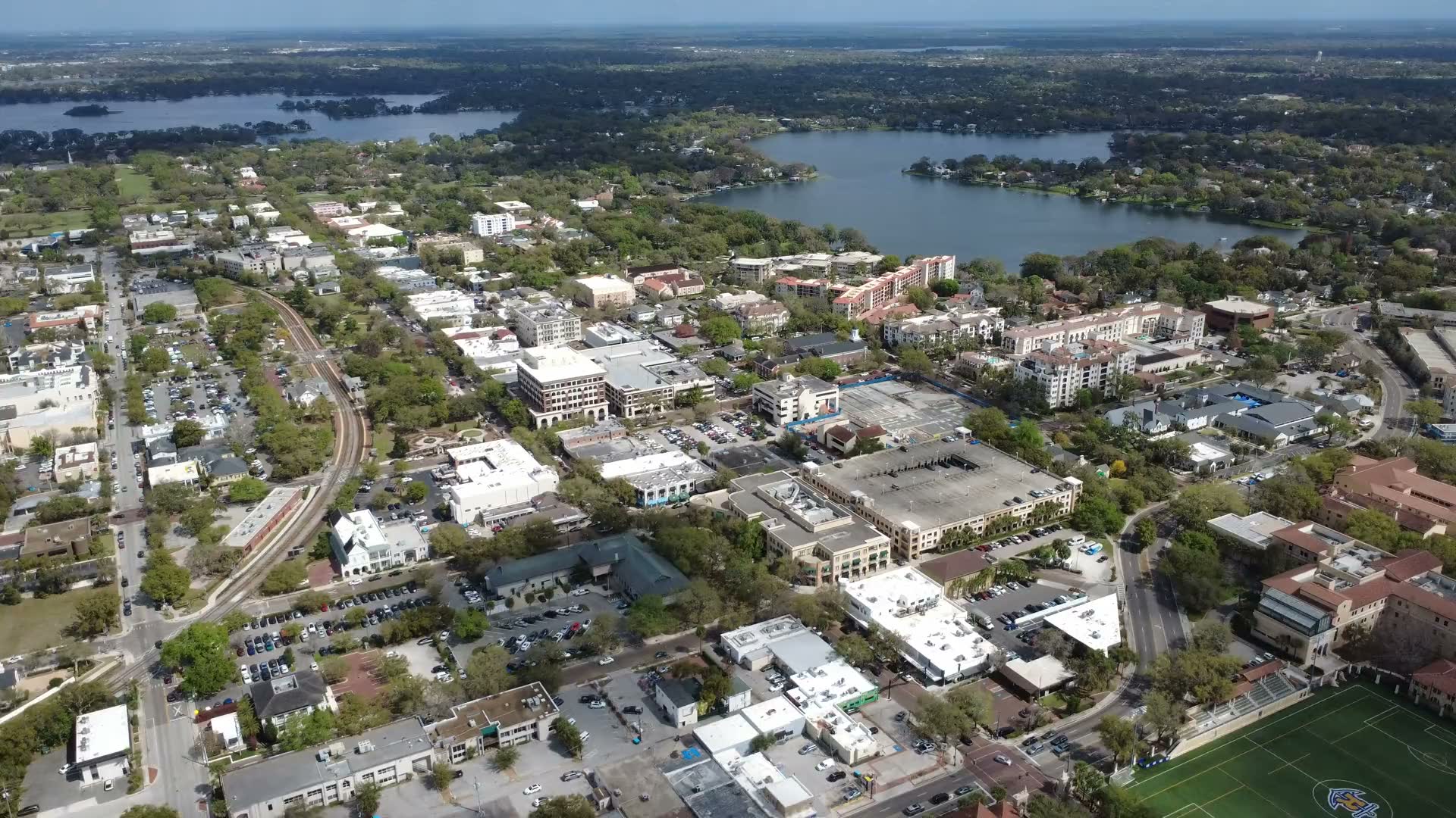 Aerial view of Winter Park, Florida