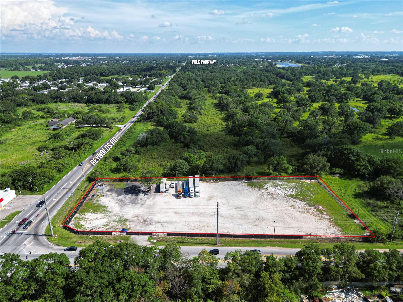 Commercial property aerial view in Central Florida